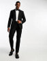 ASOS DESIGN slim tuxedo suit jacket in black