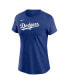 Women's Royal Los Angeles Dodgers Wordmark T-Shirt