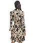 Women's Button-Front Long-Sleeve Dress