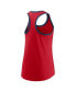 Women's Red Washington Nationals X-Ray Racerback Performance Tank Top