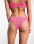 Weekday – Ava – Brasilianische Bikinihose in leuchtendem Rosa