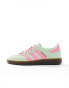 adidas Originals Handball Spezial trainers in green and pink