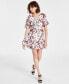 Women's Crinkle-Chiffon Printed Dress