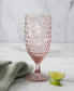 Chauncey Hobnail Handmade Glass Goblet, Set of 4