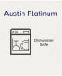 Austin Platinum 50 Pc. Dinnerware Set, Service for 8