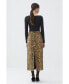 Women's Leopard Print Pencil Skirt