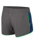 Women's Gray Notre Dame Fighting Irish Pull The Switch Running Shorts