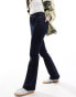 JJXX Turin high waisted flare jeans in dark blue