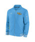 Men's Blue Milwaukee Brewers City Connect Authentic Collection Game Time Bomber Full-Zip Jacket