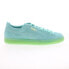 Puma Suede Classic XXI 37491571 Mens Green Suede Lifestyle Sneakers Shoes