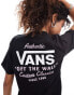 Vans holder street classic back print short sleeve t-shirt in black