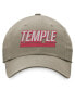 Men's Khaki Temple Owls Slice Adjustable Hat