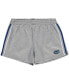 Women's Heathered Gray Florida Gators Plus Size 2-Stripes Shorts