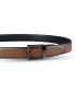 Men's Faux-Leather Stretch Reversible Compression Lock Belt