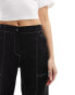 AllSaints Fran cuffed trouser in black