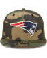 Men's Camo, Olive New England Patriots Trucker 9FIFTY Snapback Hat