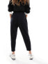 ASOS DESIGN Petite ultimate jersey peg trousers in black