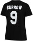 Women's Plus Size Joe Burrow Black Cincinnati Bengals Fair Catch Name Number V-Neck T-shirt