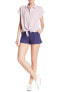 Good Luck Gem 155445 Women's Solid Woven Summer Denim Color Shorts Size L