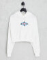 Levi's silvertab cropped hoodie in white