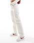 Mango straight leg jeans in off white