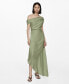 Women's Asymmetrical Pleated Dress