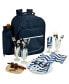 Deluxe 4 Person Picnic Backpack Cooler with Insulated Wine Pouch