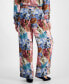 Women's Printed Satin Pants, Created for Macy's