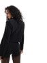 & Other Stories co-ord belted blazer with extended shoulder in black