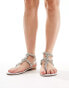 Azalea Wang Parliament4 embellished sandal in silver