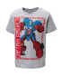 Toddler Boys Avengers Spider-Man Mech Strike 4 Pack Cosplay Athletic T-Shirts to (2T - 18-20)