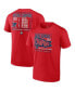 Men's Red Ole Miss Rebels 2022 NCAA Men's Baseball College World Series Champions Signal Schedule T-shirt