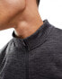 ASOS 4505 thermal 1/4 zip top in charcoal