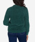 Women's Classic Chenille Diamond Stitch Turtleneck Sweater