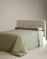 (140 gxm²) washed linen fitted sheet