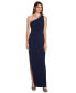 One-Shoulder Jersey Gown