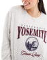 Hollister Yosemite print sweatshirt in grey