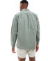 BOSS Orange locky overshirt in dark green