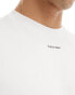 Calvin Klein nano logo interlock t-shirt in white