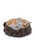 Designs Aluminum Standing Squirrel on Log Nut Bowl