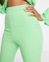 ASOS DESIGN Tall jersey suit super flare trousers in summer green