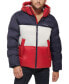 Men's Colorblock Performance Hooded Puffer Jacket