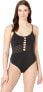 JETS SWIMWEAR AUSTRALIA Women's 246733 Parallels Tank One-Piece Swimsuit Size 8