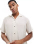 Jack & Jones revere collar shirt in beige