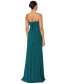 Petite Sleeveless Glitter Sheath Gown