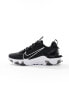 Nike React Vision trainers in black and white