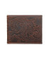 Men's Western Embossed Leather Bifold Wallet