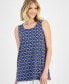 Women's Scoop Neck Printed Sleeveless Top, Created for Macy's