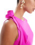 AX Paris slinky sleeveless asymmetric ruffle hem mini dress in pink