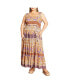 Plus Size Sasha Border Maxi Dress